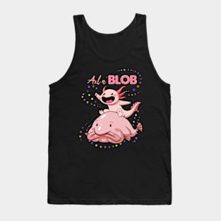 Axolotl and Blob Fish Cute Adventures Tank Top